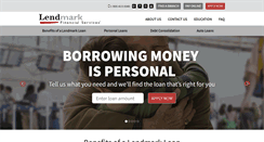 Desktop Screenshot of lendmarkfinancial.com